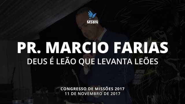 CONGRESSO DE MISSÕES 2017 - 11 de novembro de 2017